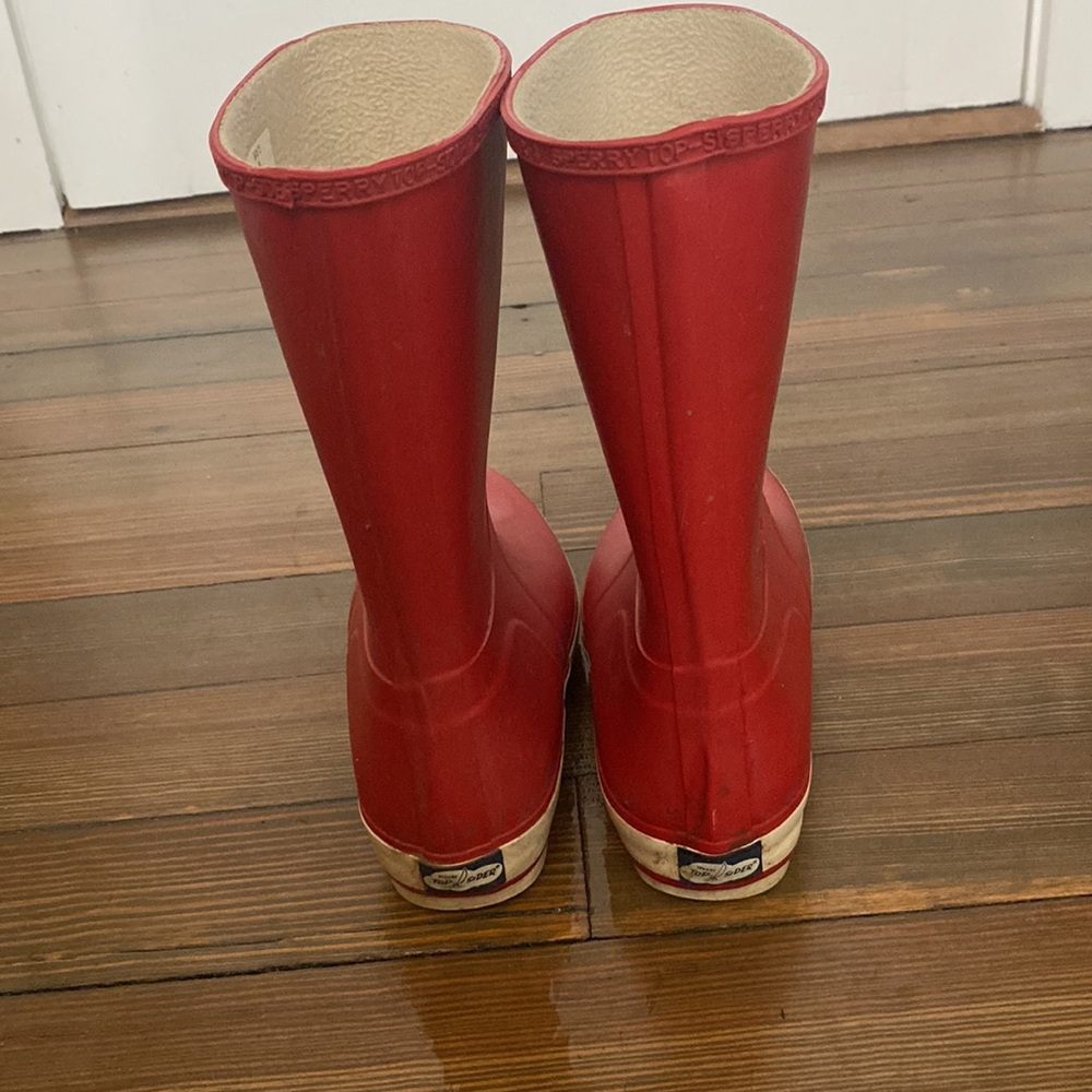 Sperry Top Sider Red Rainboot - Size 8 - image 3